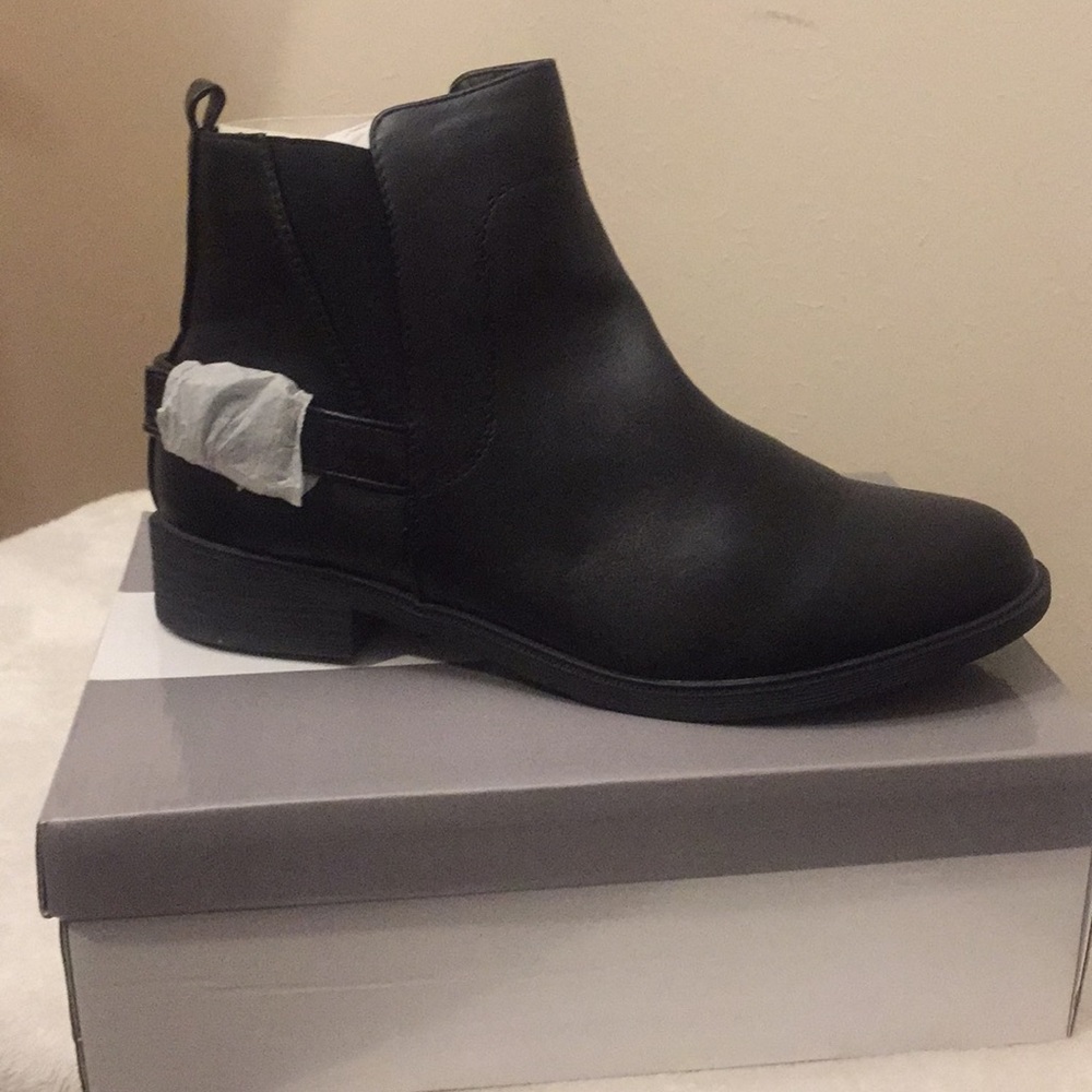 Faux Leather Booties